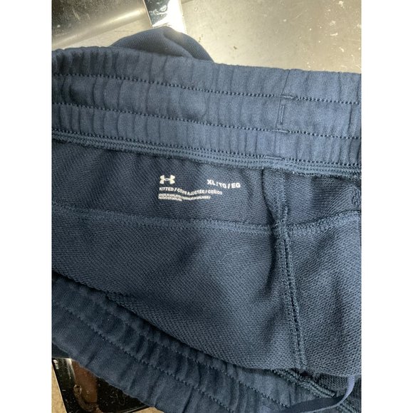 Mens XL Under Armour Sweatshirt Hoodie and Matching Shorts Outfit Set Blue - Picture 6 of 6